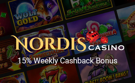 Enjoy a 15% Weekly Cashback Bonus with No Wagering Requirements at Nordis Casino