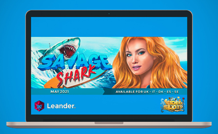 Videoslots and Leander Games Release Online Slot Savage Shark