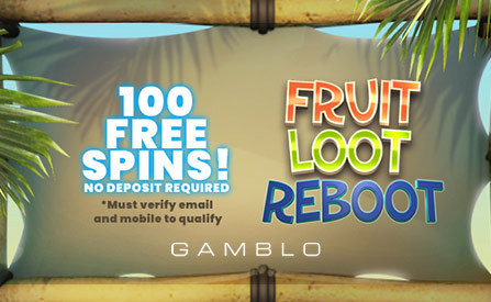 Gamblo Casino - Get 100 Bonus Spins on Fruit Loot Reboot with No Deposit Required