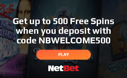 Make the First Deposit and Win up to 500 Extra Spins at NetBet Casino