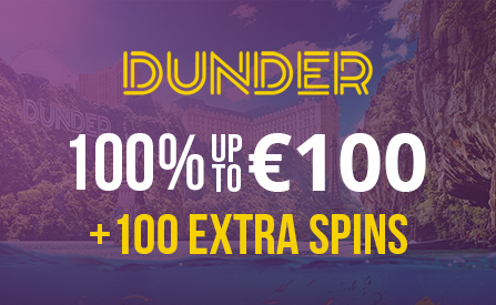 Dunder Casino Welcome Offer – 100% up to €100 and 100 Extra Spins on Book of Dead