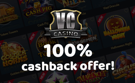 Vegas Crest Casino Offers 100% Cashback