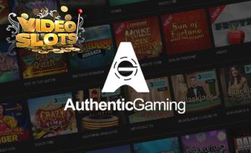 Videoslots Expands Portfolio with Authentic Gaming 