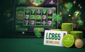 Get Your 65 Free Spins with SpinGreen's LCB65 Bonus Code! 