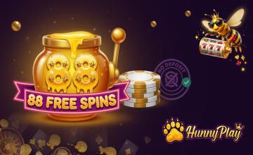 Grab 88 Free Spins at HunnyPlay Casino - No Deposit Required! 