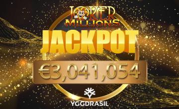 Lucky Casumo Patron Scores the €3m Jackpot in Joker Millions by Yggdrasil 