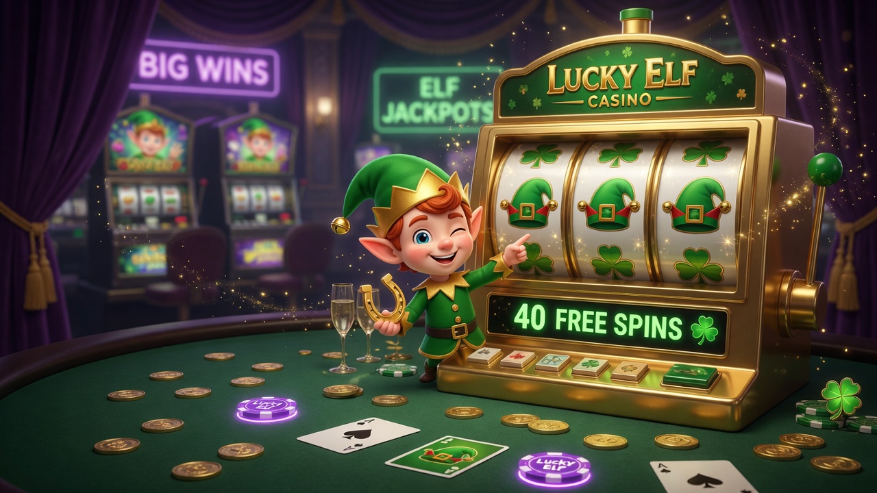 Get Lucky at Lucky Elf Casino with 40 Free Spins!