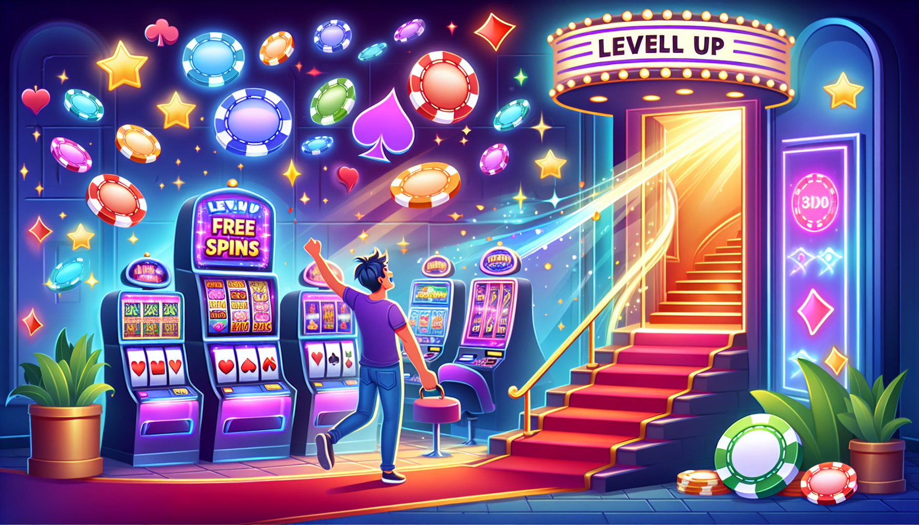 Explore 30 Free Spins at LevelUp Casino with No Deposit Required!
