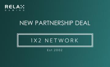Relax Gaming Proud to Announce Partnership with 1x2 Network 