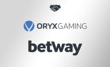 Oryx Gaming Catalog Goes Live with Betway 