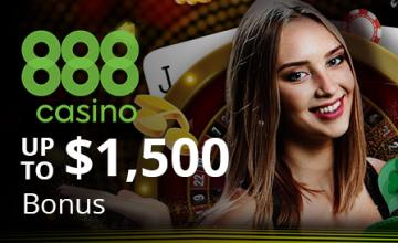 888 Casino Offers a Premium Welcome Package up to a $1,500 Bonus in the first week 