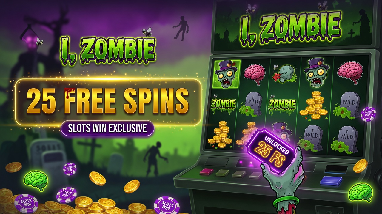 Unlock 25 Free Spins on I, Zombie with SlotsWin