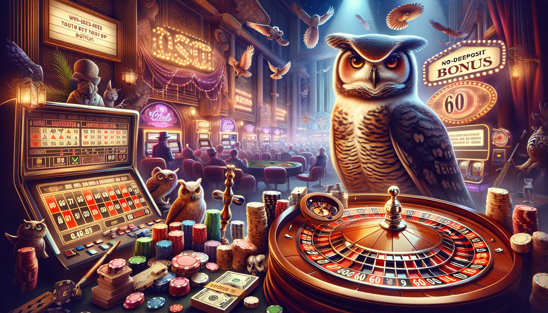 Dive into the $60 No-Deposit Bonus Adventure at Lucky Owl Club Casino